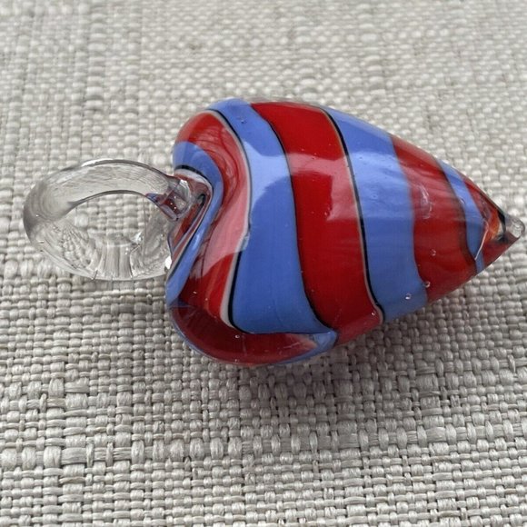 Women Necklace Pendant Heart Shape Red/ Purple Tone Pendant Jewelry - Picture 3 of 8